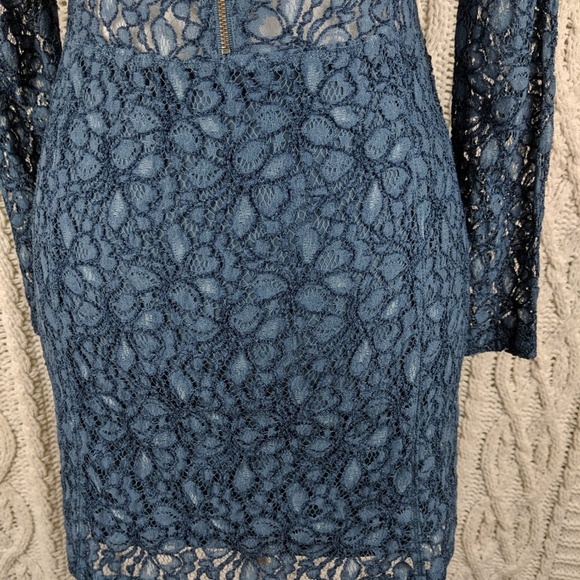Talula Aritzia Blue Lace Dress 2 - Picture 5 of 8